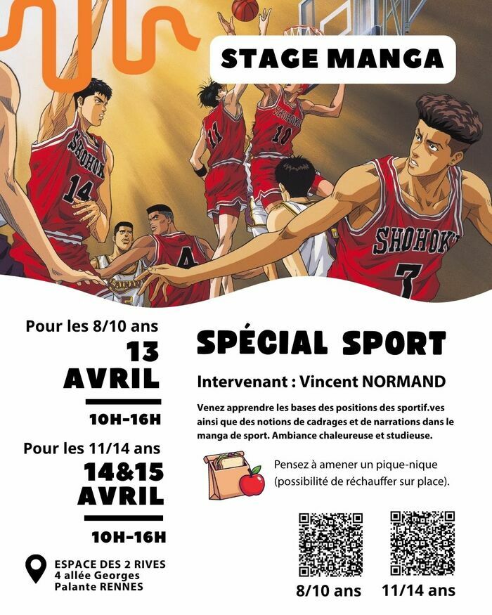 stage Manga - spécial sport Espace des 2 Rives Rennes