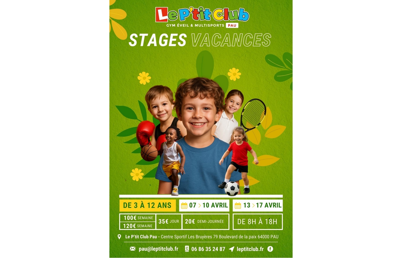 Stages multisports enfants Le P'tit Club