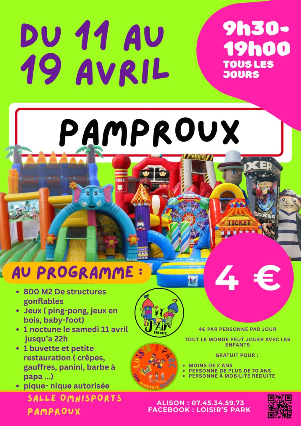 Structures gonflables Rue Camille Gachet Pamproux 2026-04-11