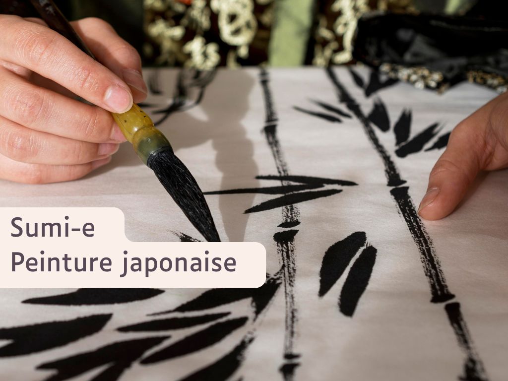 Sumi-e Peinture japonaise au Moulin du Got