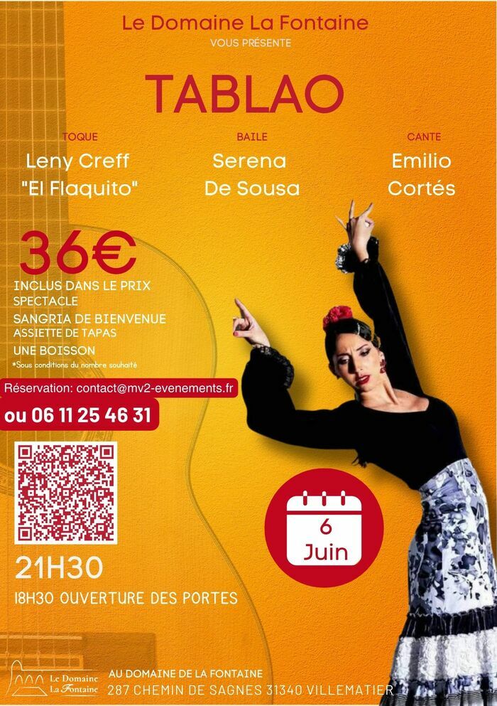 TABLAO AU DOMAINE LA FONTAINE 31340 VILLEMATIER LE DOMAINE LA FONTAINE VILLEMATIER - MV2 EVENEMENTS Villematier