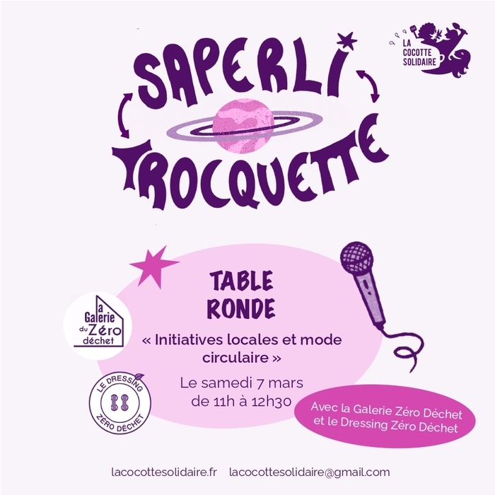 Table ronde “Initiatives locales et mode circulaire” Cocotte Solidaire (La) Nantes