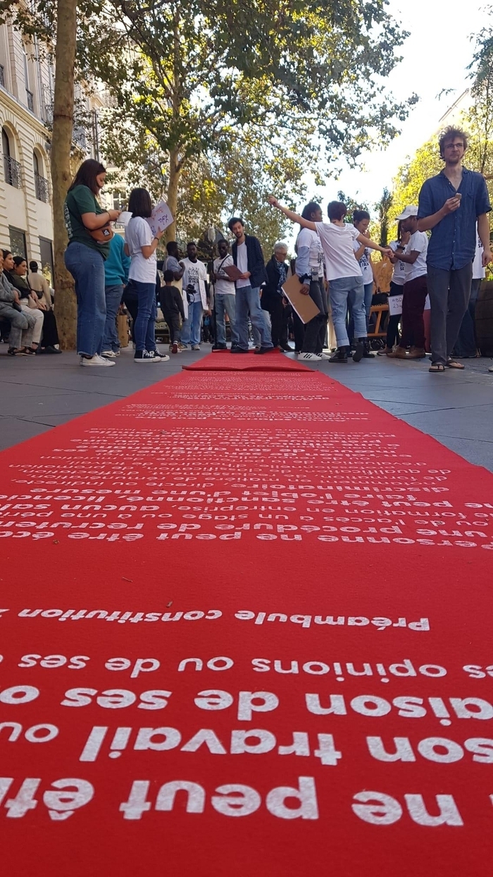 Tapis rouge contre les discriminations racistes au travail Hall Rennes