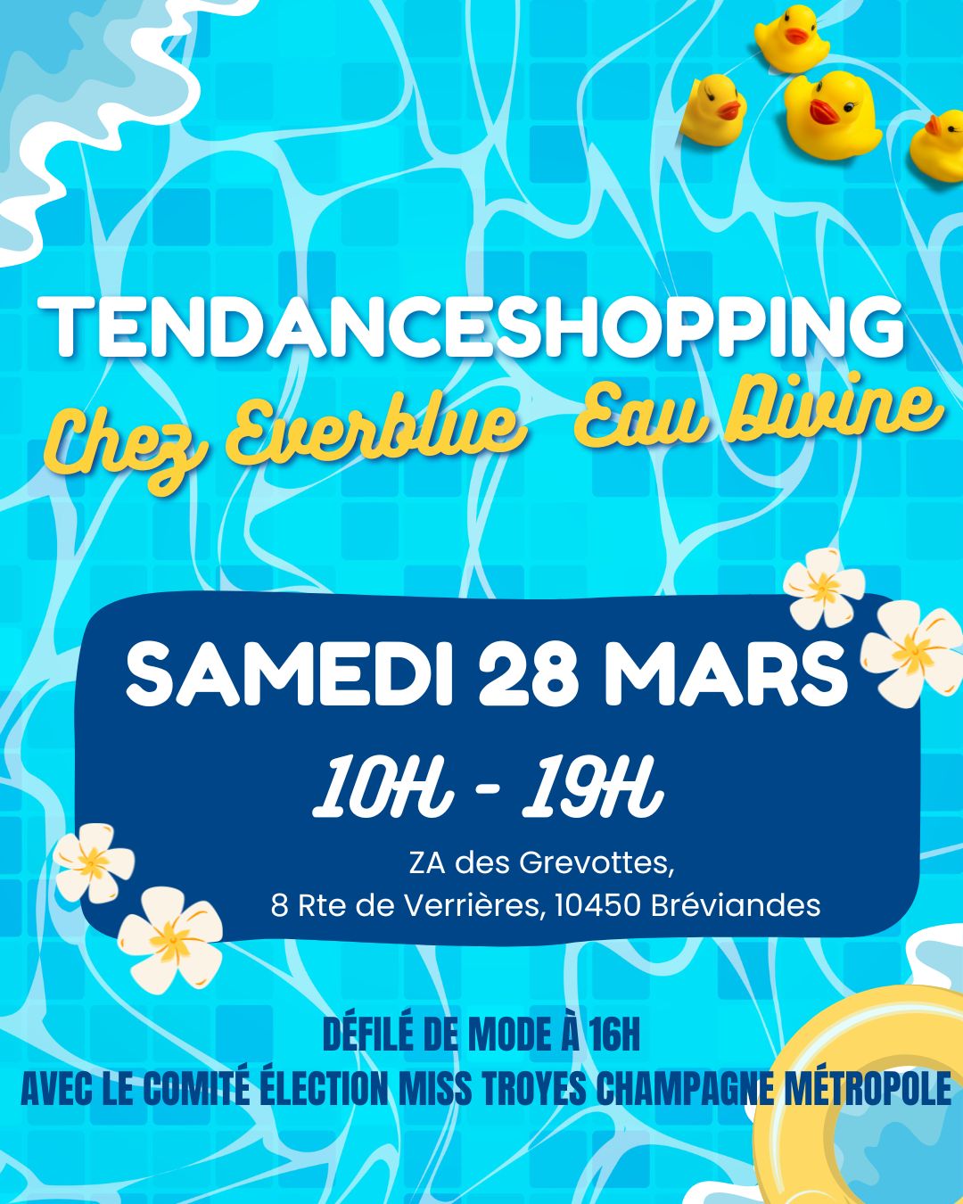 TendanceShopping chez Everblue Eau Divine ZA des Grevottes Bréviandes 2026-03-28