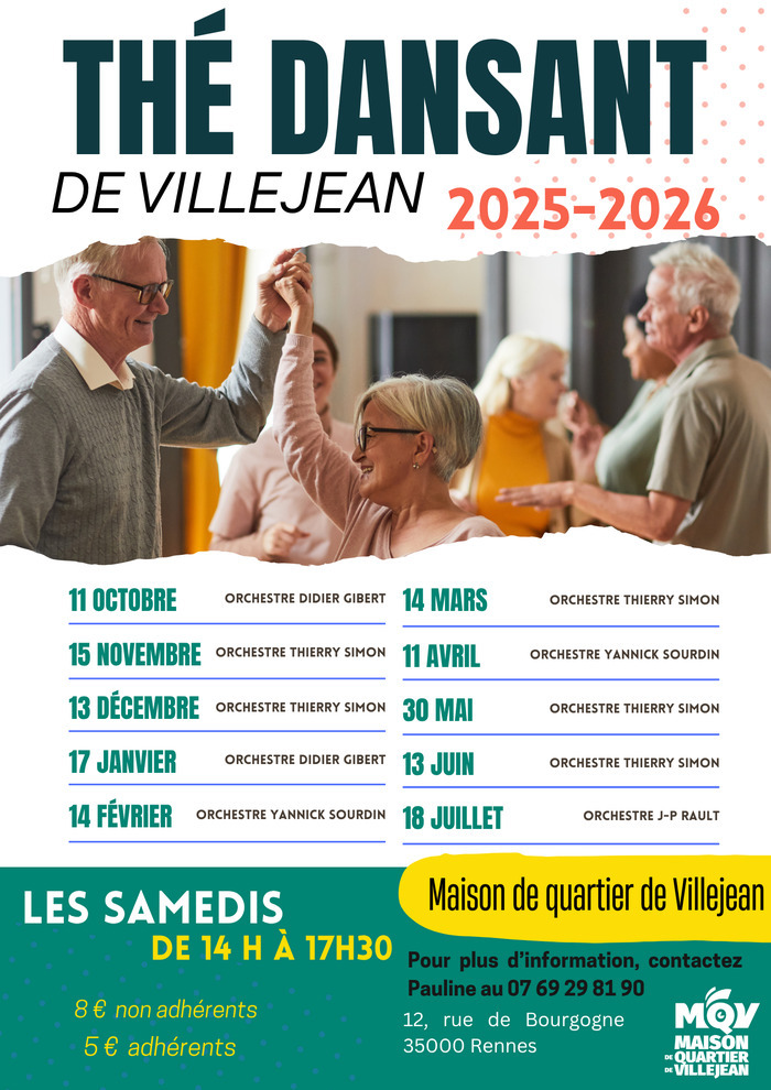 Thé dansant de Villejean Rencontre et Culture | Maison de Quartier de Villejean Rennes