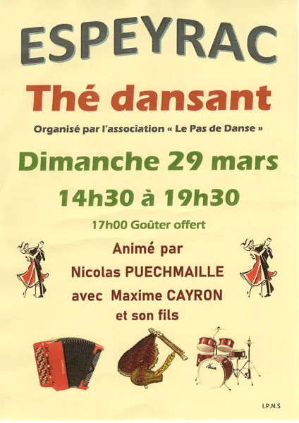 Thé dansant Salle des fêtes Espeyrac 2026-03-29