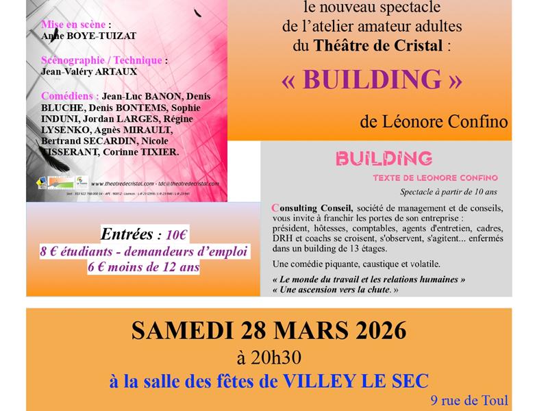 Théâtre Building Théâtre de Cristal 9 rue de Toul Villey-le-Sec 2026-03-28