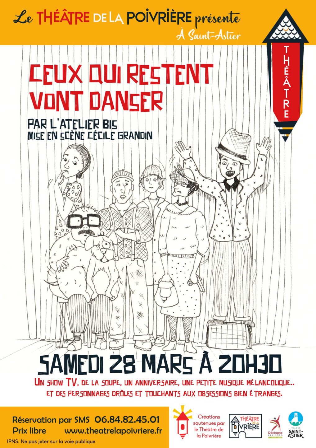 Théâtre Ceux qui restent vont danser 2 passage du marché Saint-Astier 2026-03-28