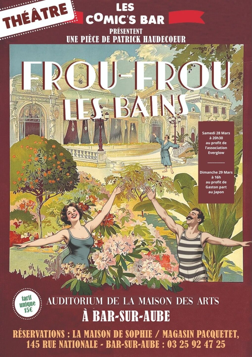 Théâtre Comic's Bar Maison des Arts Bar-sur-Aube 2026-03-28