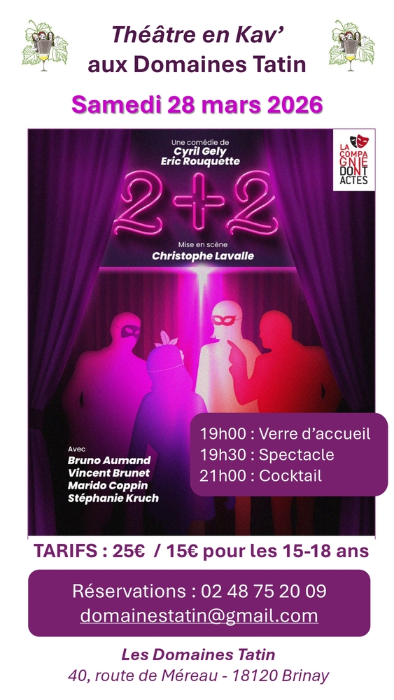 Théâtre en Kav' Le Tremblay Brinay 2026-03-28