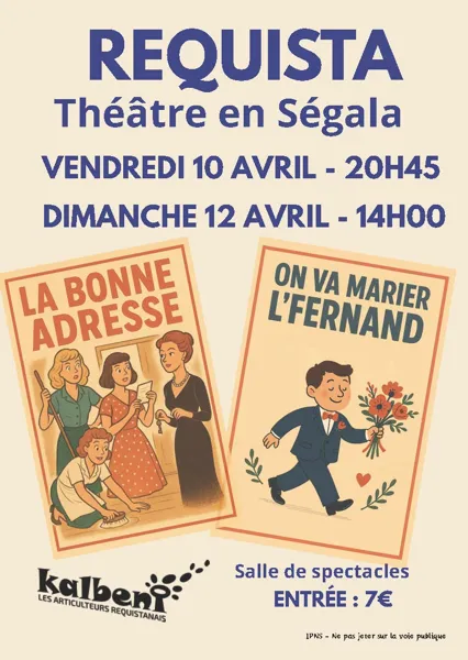 Théatre en Ségala sur scène Réquista 2026-04-10