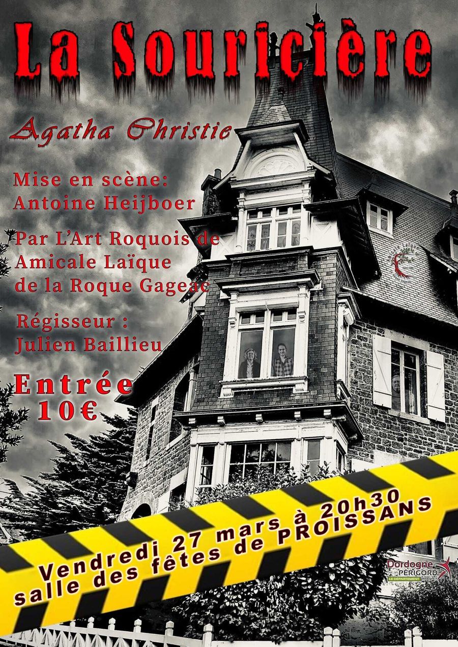 Théatre La Souricière d'Agatha Christie Salle des Fêtes Proissans 2026-03-27