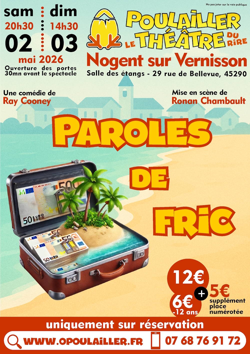 Théâtre Paroles de fric  Nogent-sur-Vernisson 2026-05-02