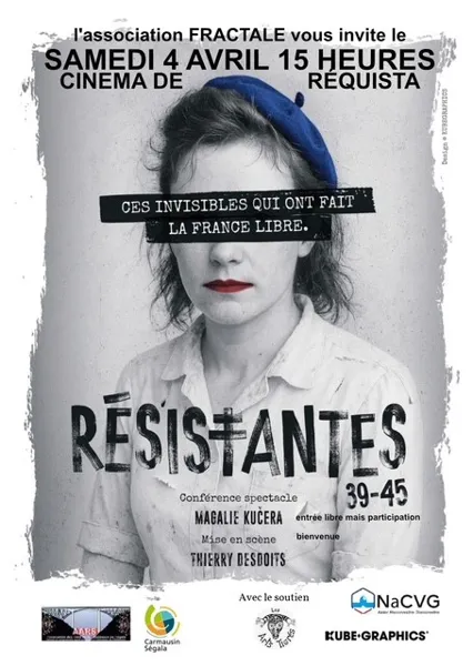Théâtre Résistantes 39-45 de Magalie KUCERA Brémaud Réquista 2026-04-04