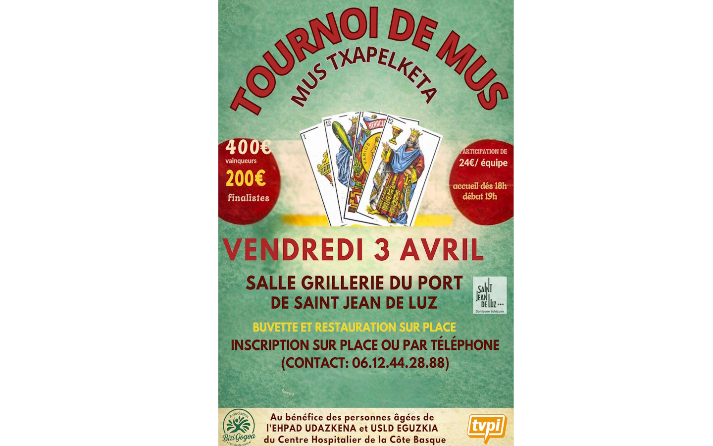 Tournoi de mus Grillerie du port Saint-Jean-de-Luz 2026-04-03