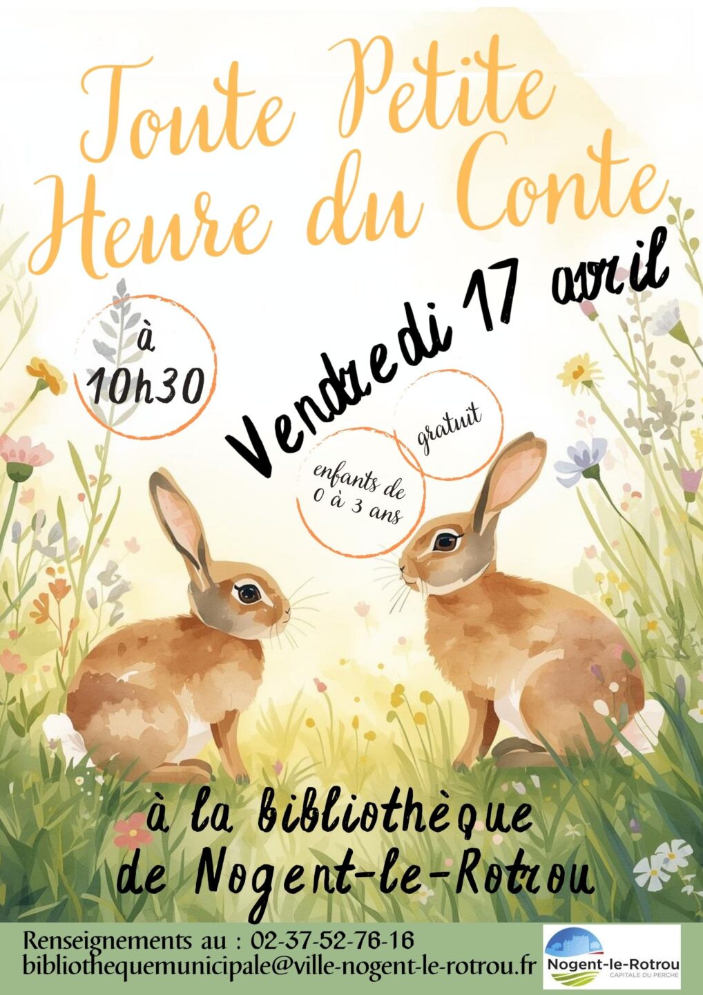 Toute Petite Heure du Conte 74 Rue Gouverneur Nogent-le-Rotrou 2026-04-17