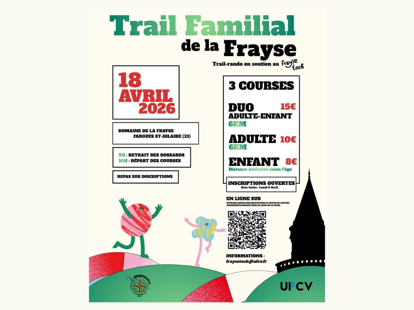 Trail familial de la Frayse 48 Avenue de Lignan Fargues-Saint-Hilaire 2026-04-18