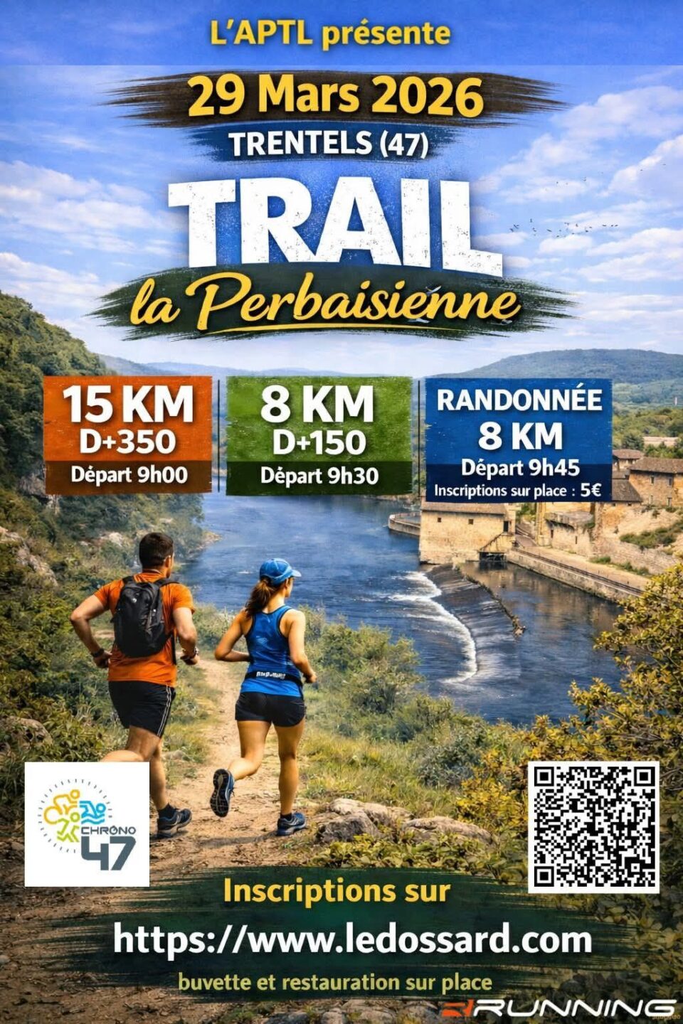 Trail La Perbaisienne Bourg Trentels 2026-03-29