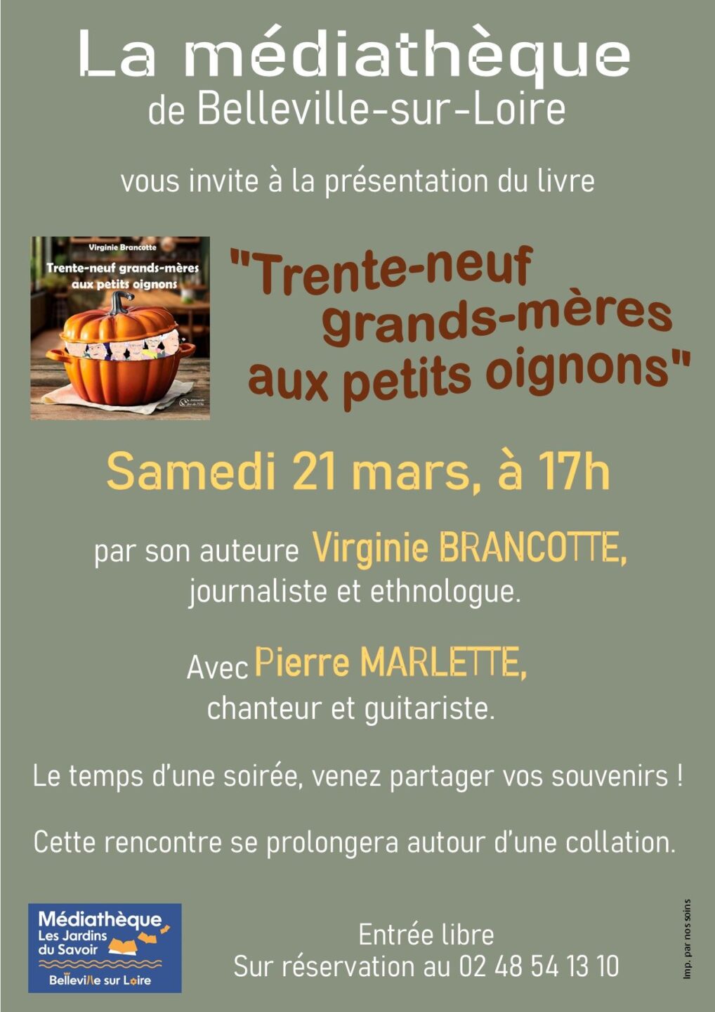 Trente neuf grands-mères aux petits oignons 385 Route de Beaulieu Belleville-sur-Loire 2026-03-21