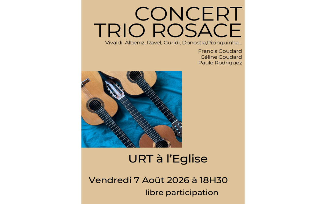 Trio de guitares Rosace Place de l’église Urt