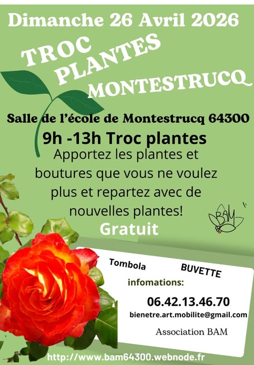 Troc Plantes Salle de l'école Ozenx-Montestrucq 2026-04-26