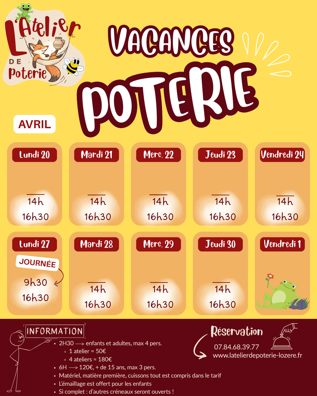 VACANCES POTERIE Bourgs sur Colagne