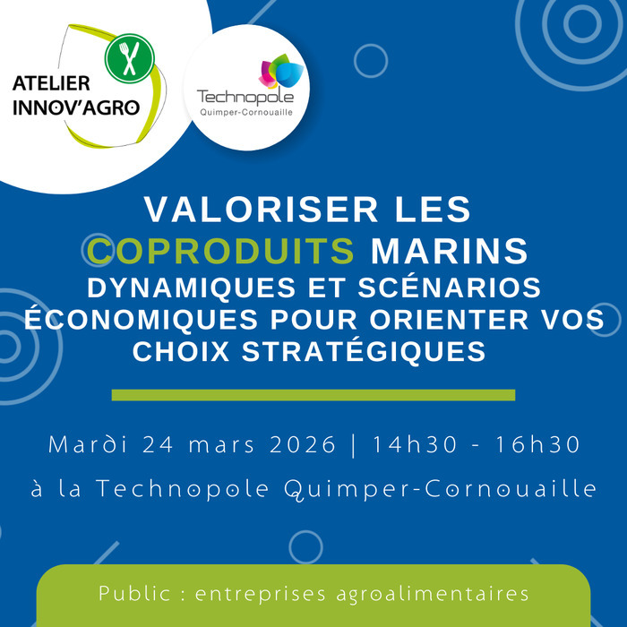 Valoriser les coproduits marins Technopole Quimper-Cornouaille Quimper