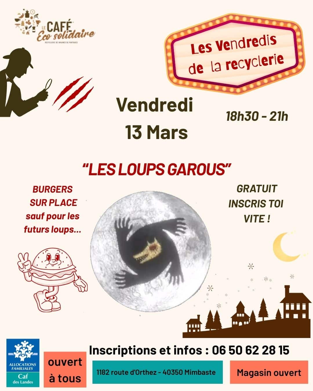 Vendredi de la Recyclerie Soirée Jeu Loups-Garous