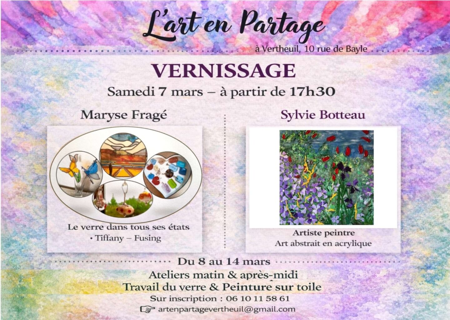Vernissage à l'Art en Partage