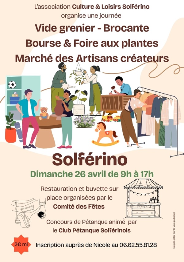 Vide grenier Brocante Bourse & Foire aux Plantes Marché des artisans créateurs