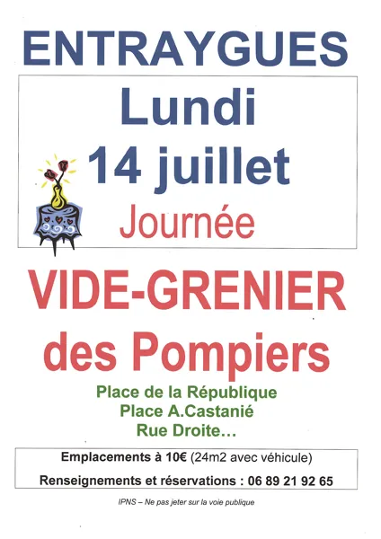 Vide-grenier des pompiers  Entraygues-sur-Truyère