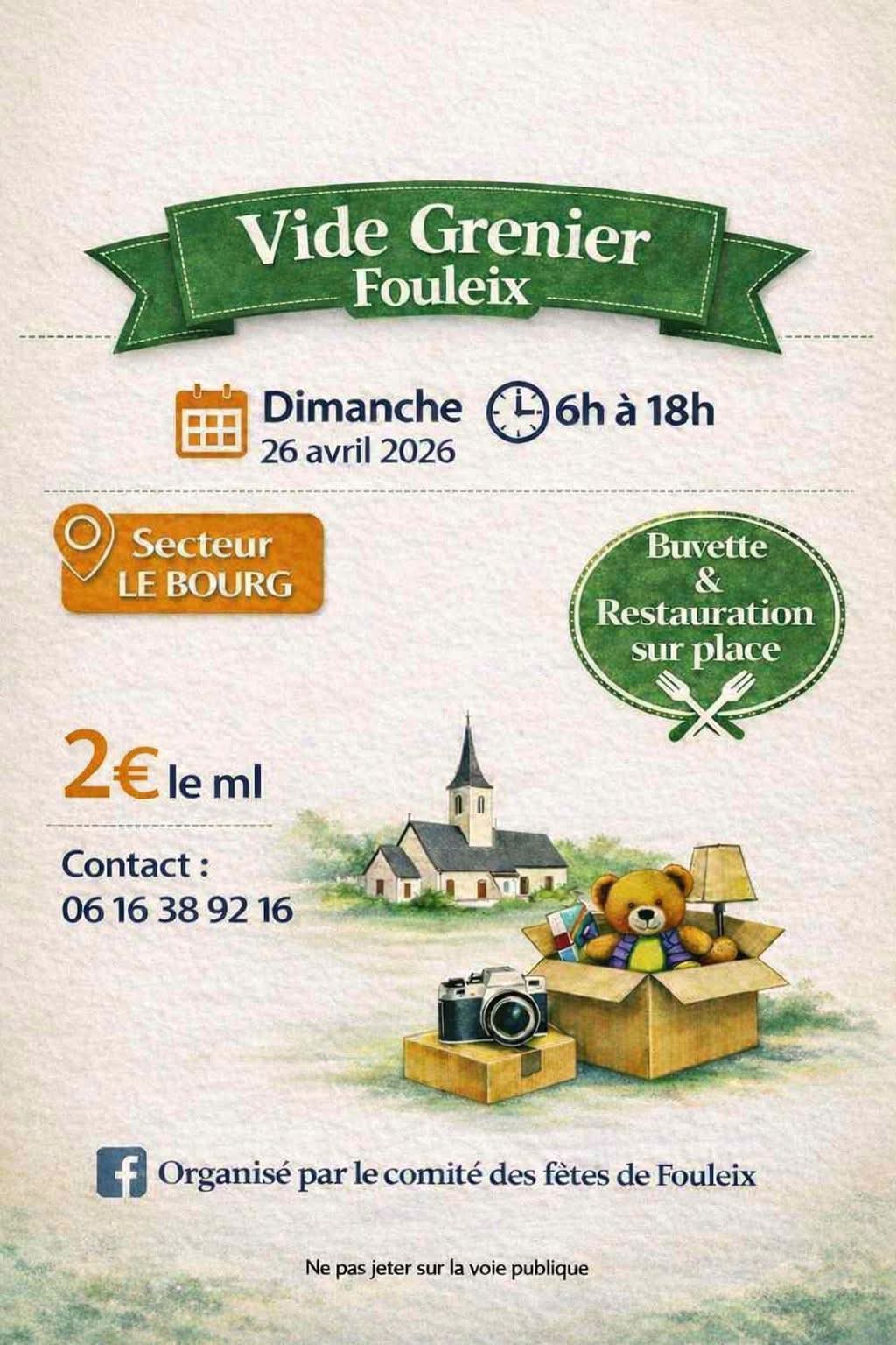 vide grenier  Fouleix