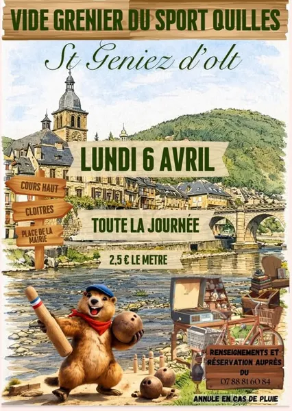 Vide-greniers du Sport Quilles  Saint Geniez d'Olt et d'Aubrac 2026-04-06