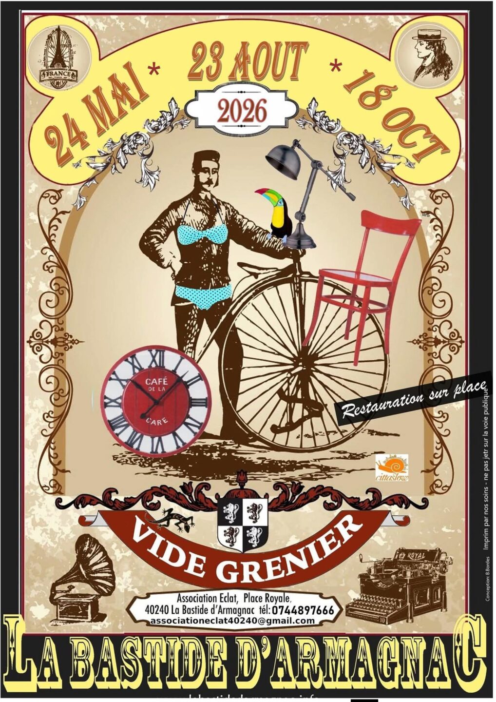 Vide greniers Place royale Labastide-d&rsquo;Armagnac