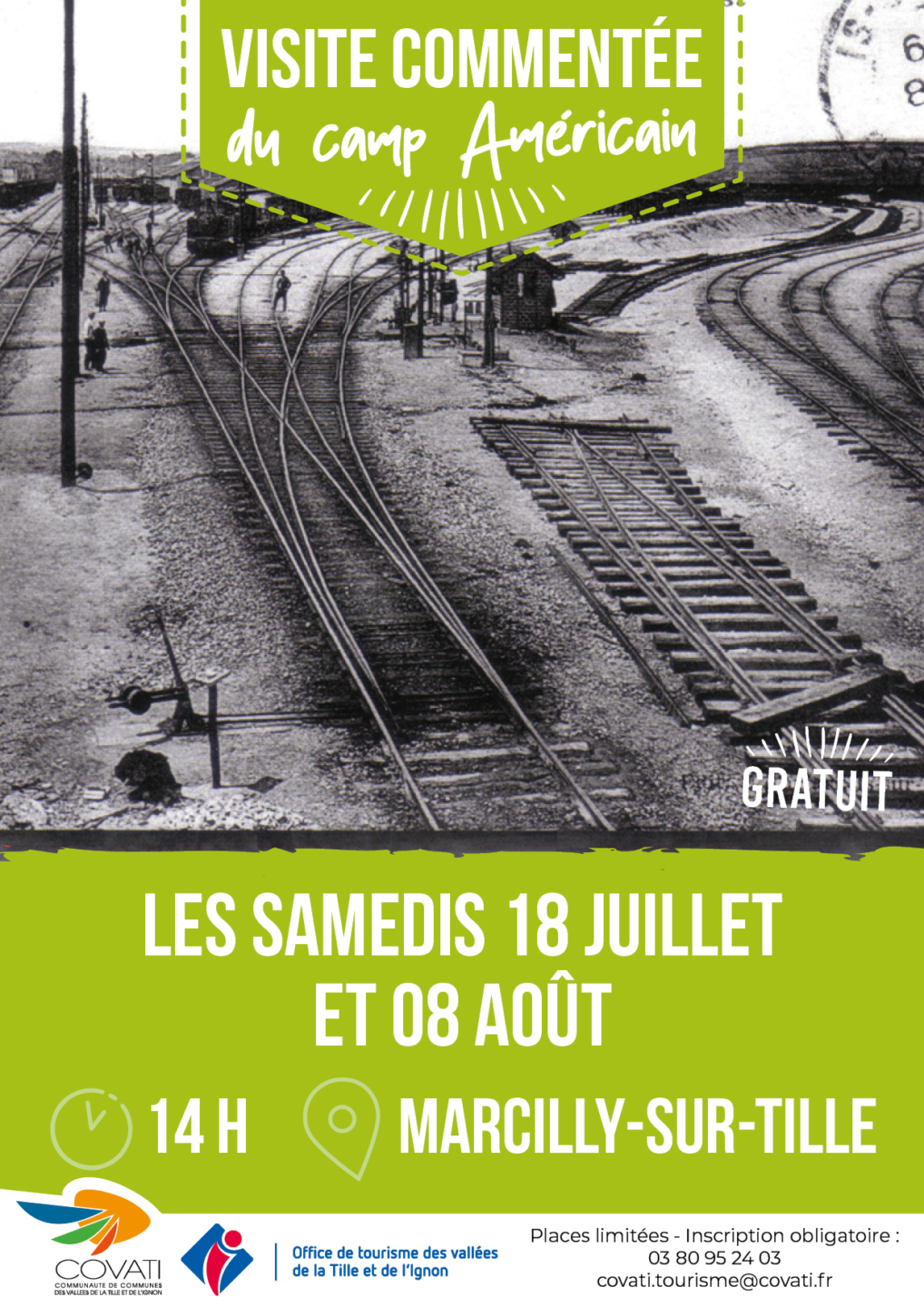 Visite commentée le camp américain  Is-sur-Tille 2026-07-18