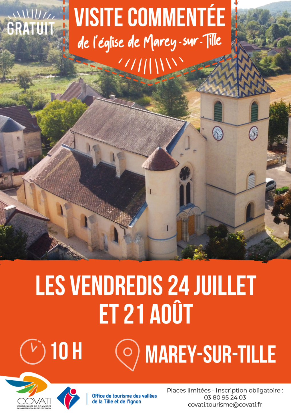 Visite commentée l'église de Marey-sur-Tille Église de Marey-sur-Tille Marey-sur-Tille 2026-07-24