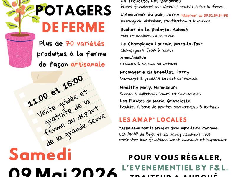 Visite de la ferme de Coinville rue de coinville Auboué 2026-05-09