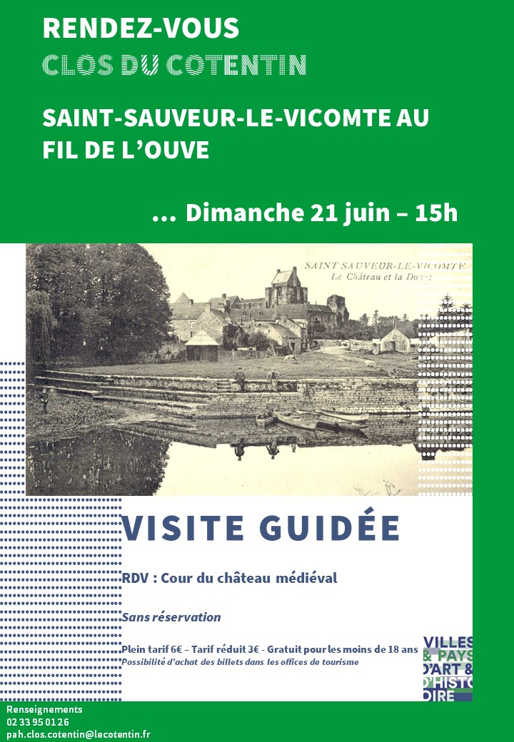 Visite guidée Les dimanches du patrimoine Cour du Château Saint-Sauveur-le-Vicomte 2026-06-21