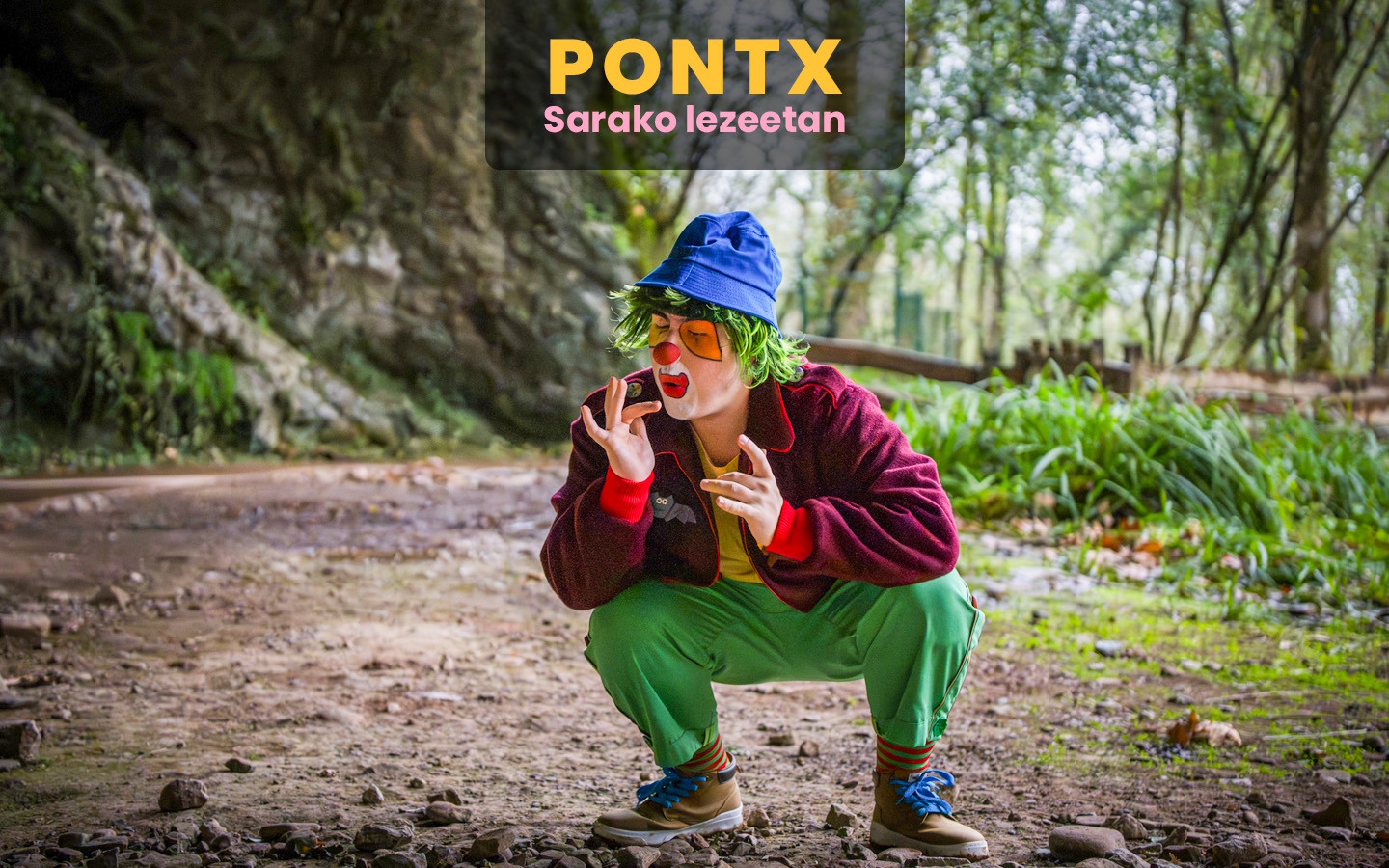Visite spéciale avec le clown Pontx