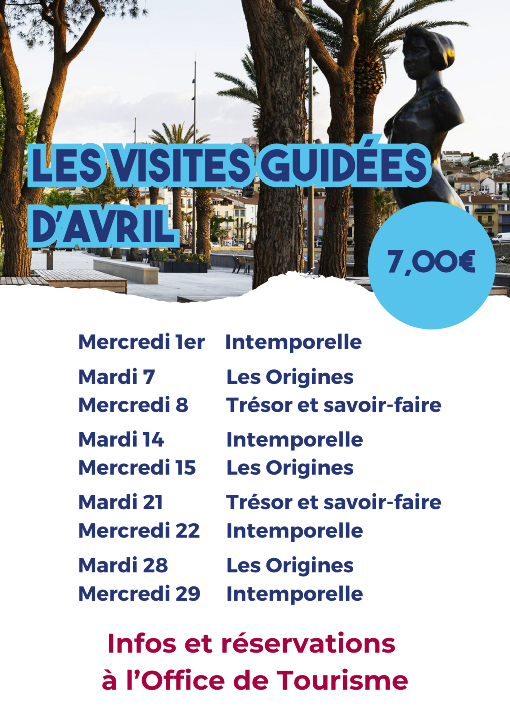 VISITES GUIDÉES D'AVRIL 4 Avenue de la République Banyuls-sur-Mer 2026-04-01