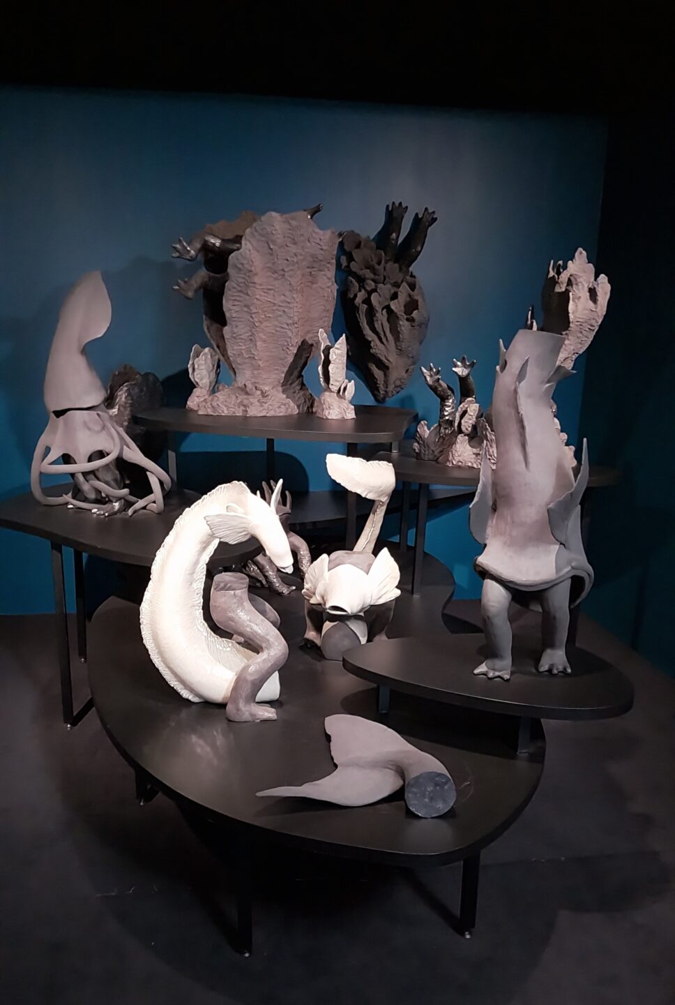 Elsa Guillaume, sculptures en grès inspirées des abysses, exposition Voir la mer