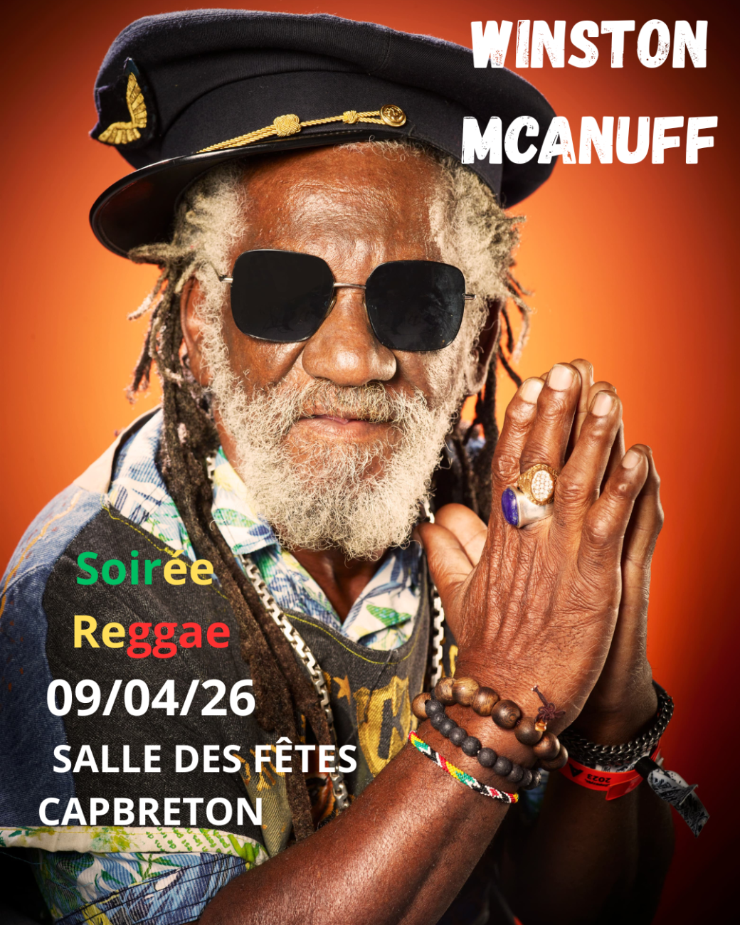 Winston McAnuff en concert à Capbreton Salles Municipales Capbreton
