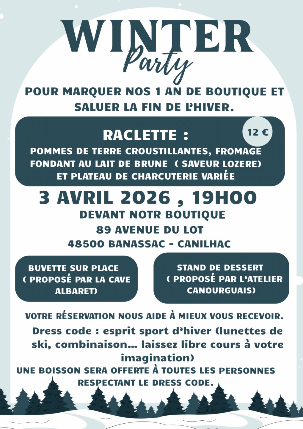 WINTER PARTY 89 Avenue du Lot Banassac-Canilhac 2026-04-03
