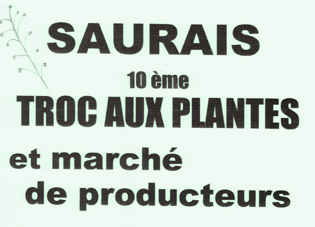 10e troc aux plantes et marché de producteurs  Saurais
