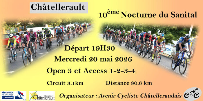 10ème nocturne du Sanital Avenue Alfred Nobel Avenue Alfred Nobel Châtellerault 2026-05-20