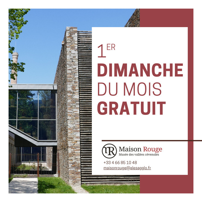 1er dimanche gratuit, Maison Rouge – Musée des vallées cévenoles, Saint-Jean-du-Gard