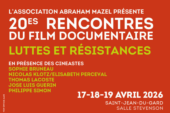 20e édition des Rencontres du film documentaire “Luttes et résistances”, Salle Stevenson, Saint-Jean-du-Gard