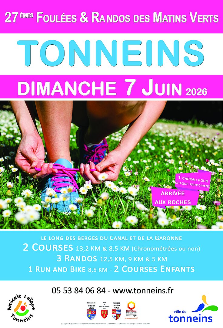27èmes Foulées & Randos des Matins Verts  Tonneins 2026-06-07