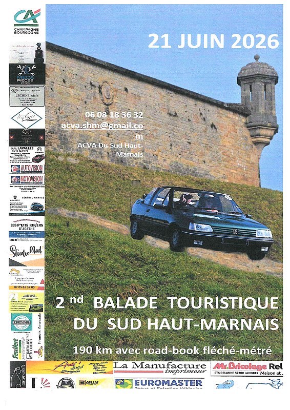 2nd Balade Touristique du Sud Haut-Marnais  Langres
