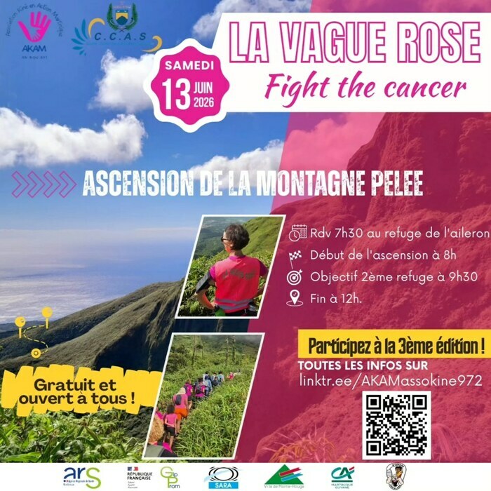 3ème ÉDITION DE LA VAGUE ROSE À LA MONTAGNE PELÉE, Le Morne-Rouge, Le Morne-Rouge